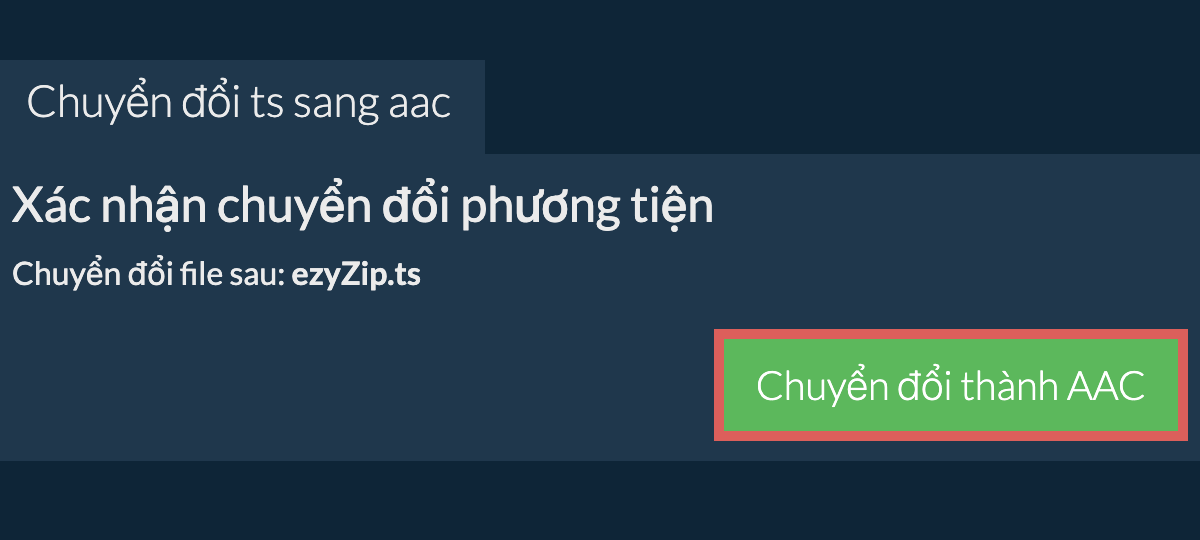 Chuyển đổi thành AAC