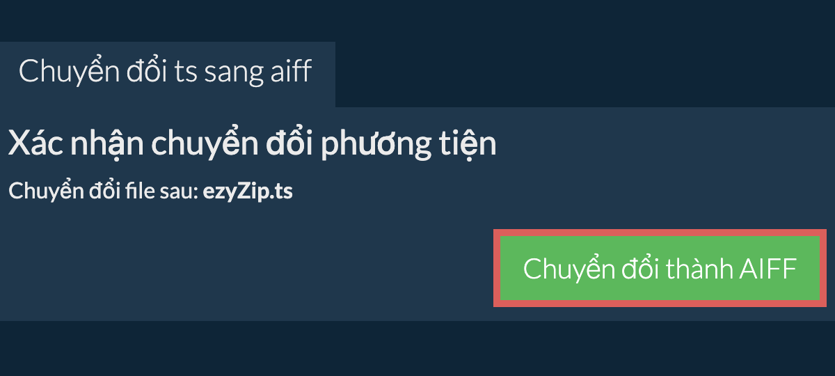 Chuyển đổi thành AIFF