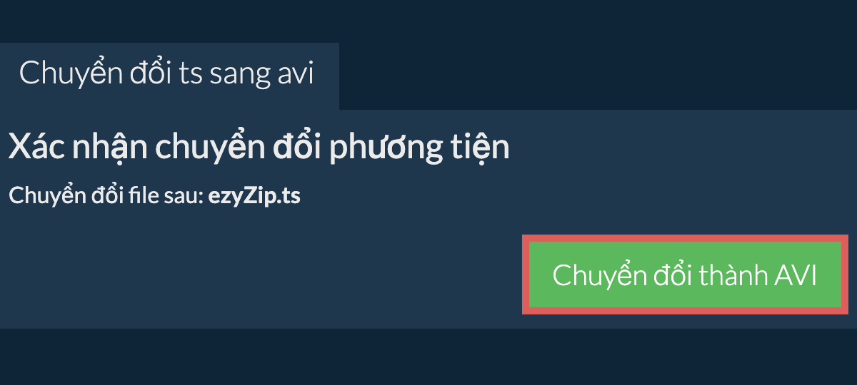 Chuyển đổi thành AVI