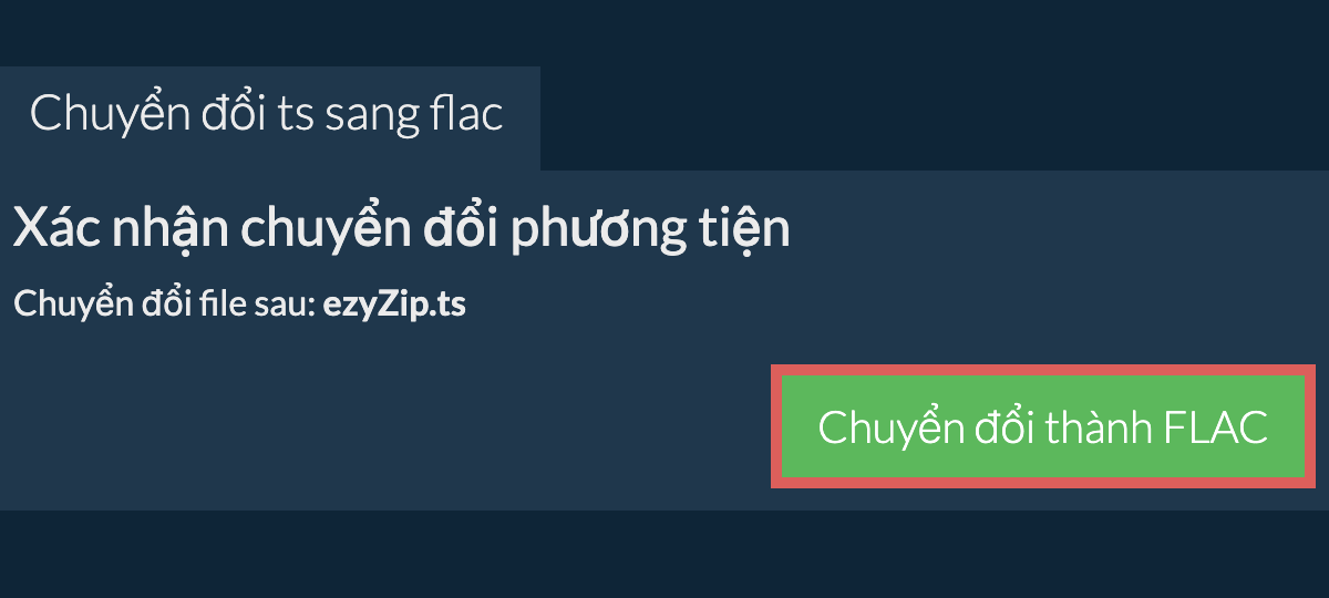 Chuyển đổi thành FLAC