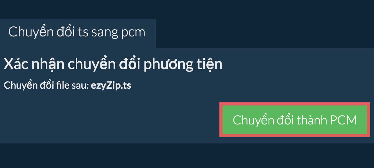 Chuyển đổi thành PCM