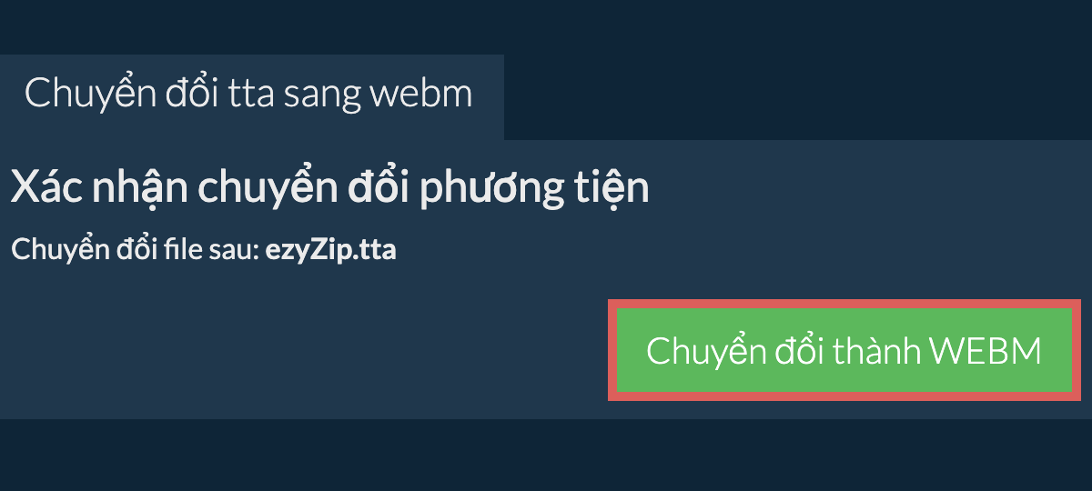 Chuyển đổi thành WEBM