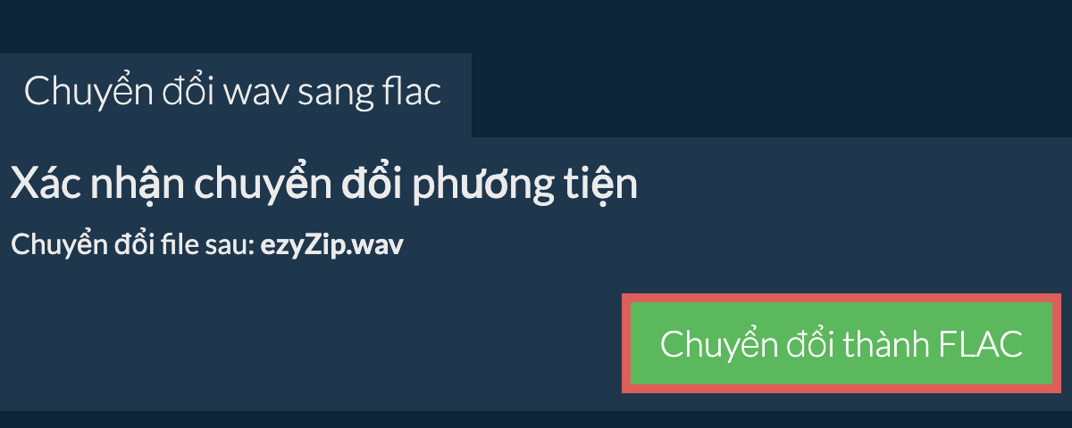 Chuyển đổi thành FLAC