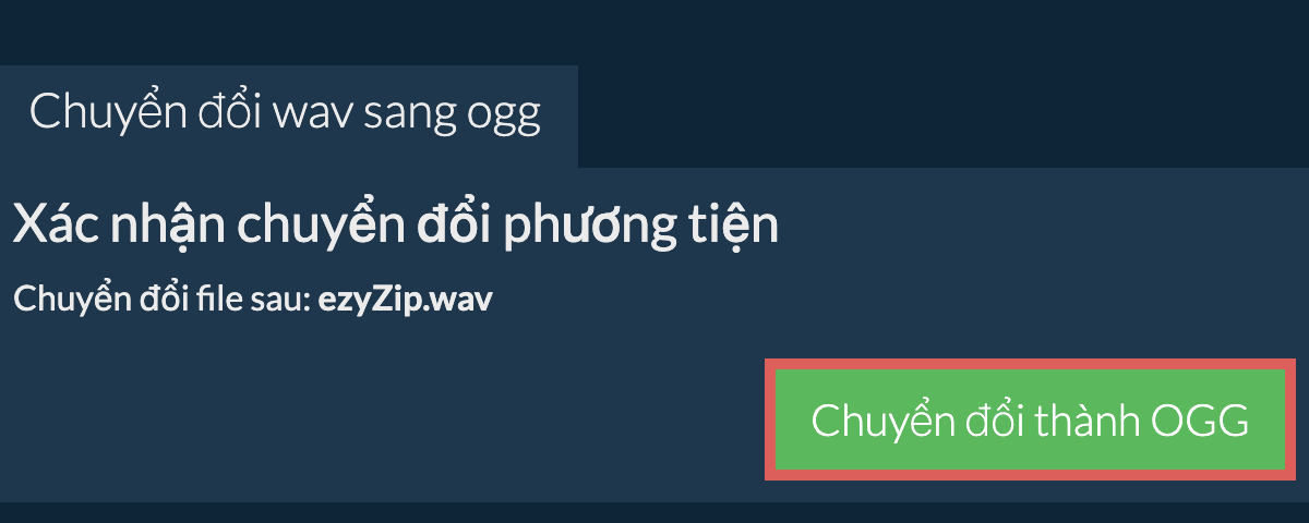 Chuyển đổi thành OGG