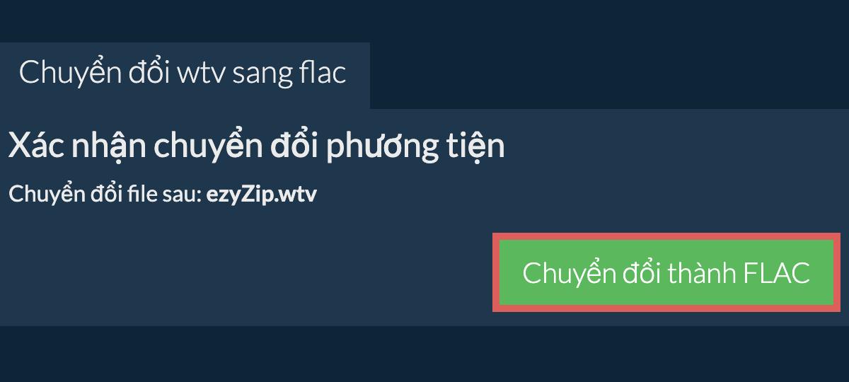 Chuyển đổi thành FLAC