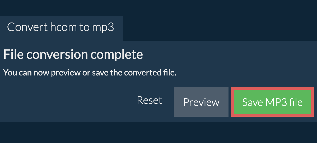 Convert to MP3