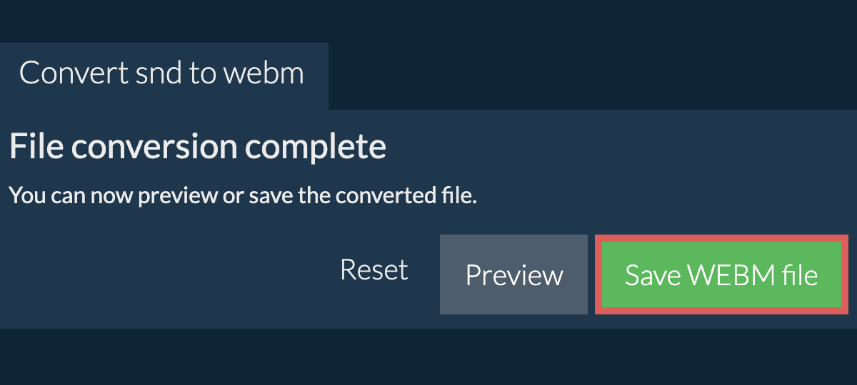 Convert to WEBM