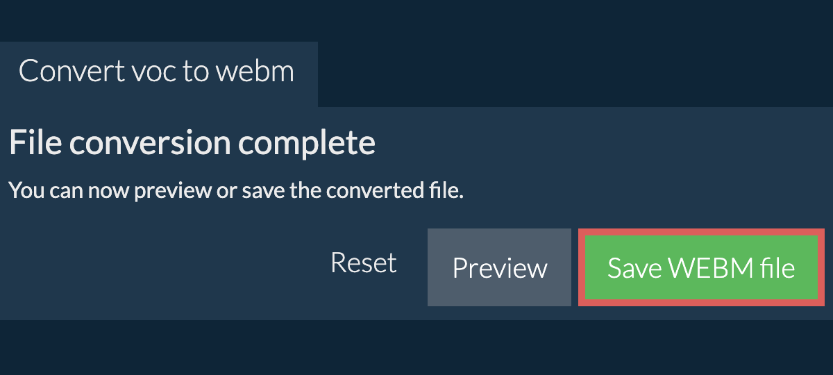 Convert to WEBM