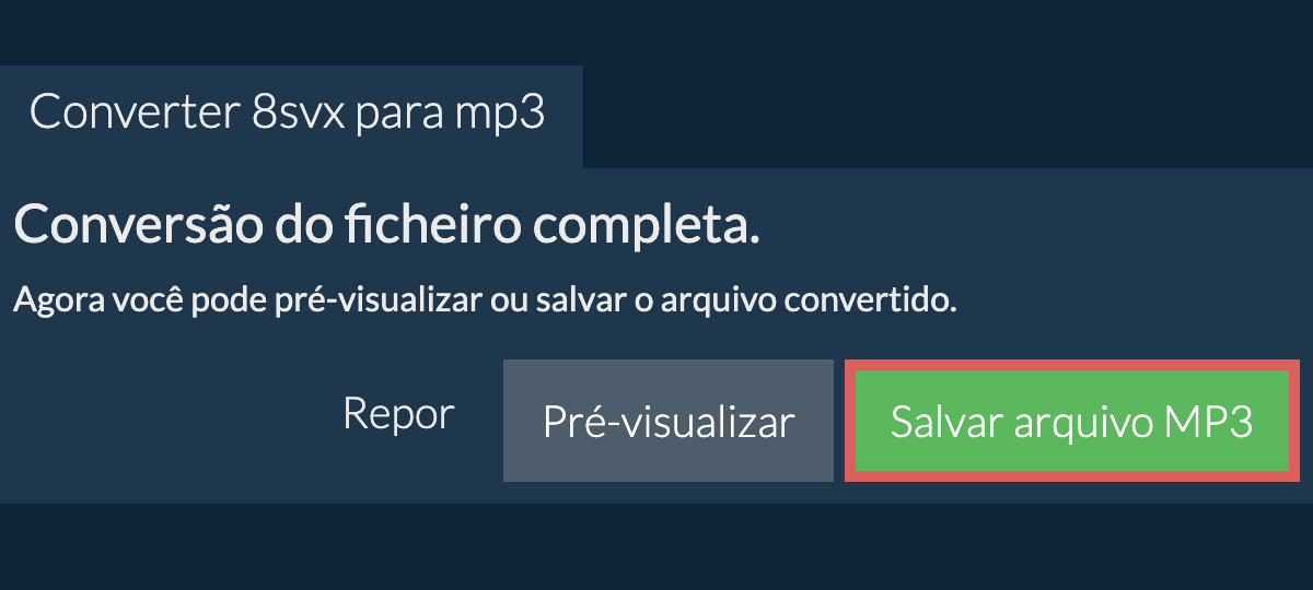 Converter em MP3