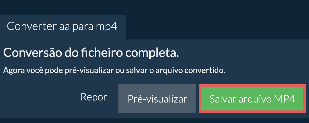 Converter em MP4