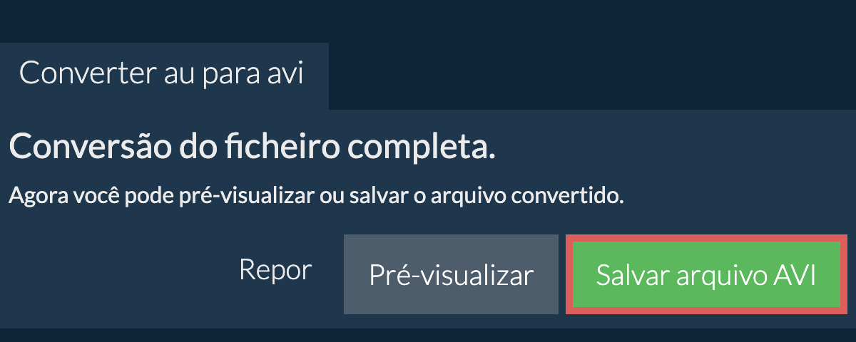 Converter em AVI