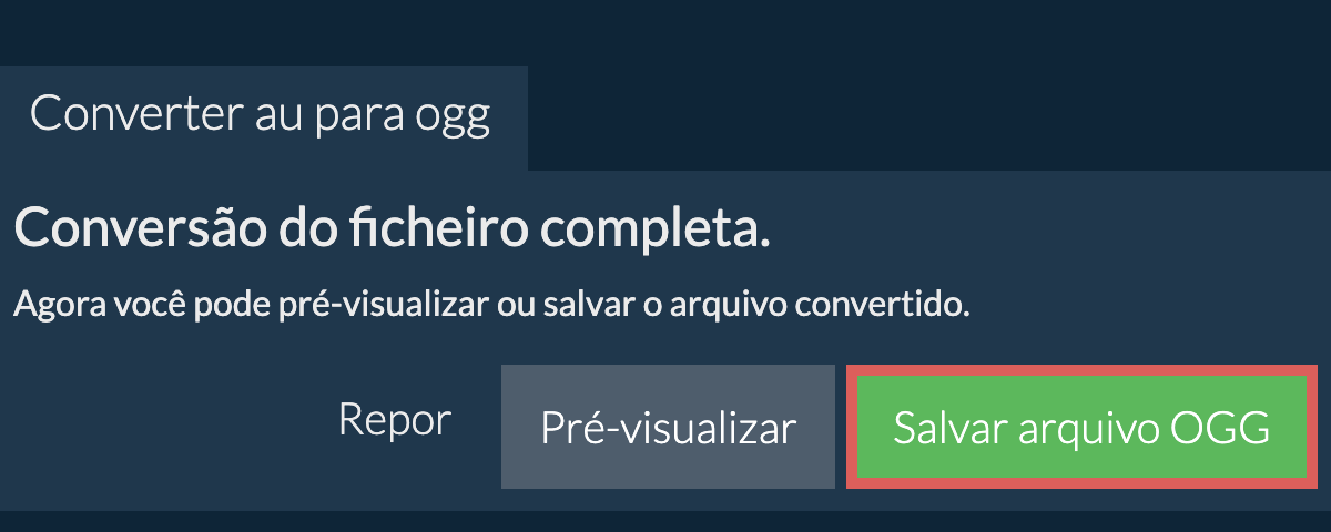 Converter em OGG