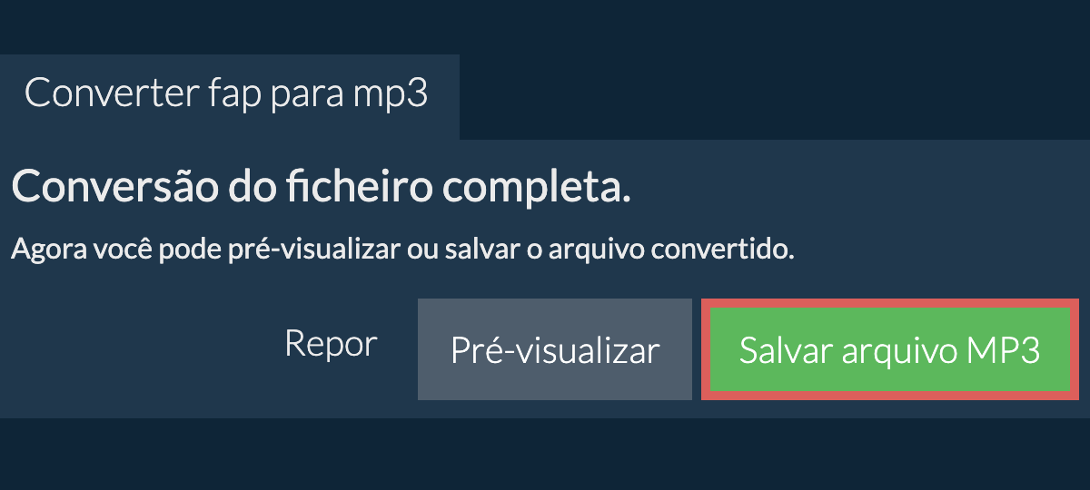 Converter em MP3