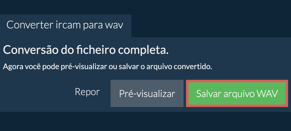 Converter em WAV