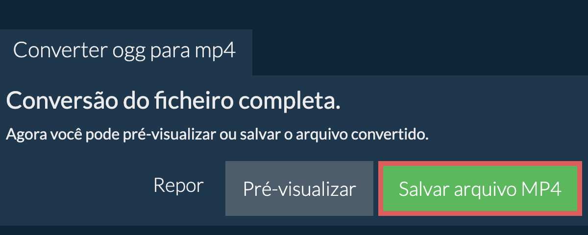 Converter em MP4