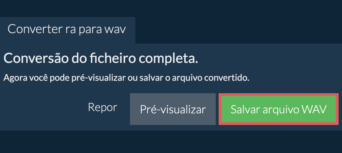 Converter em WAV