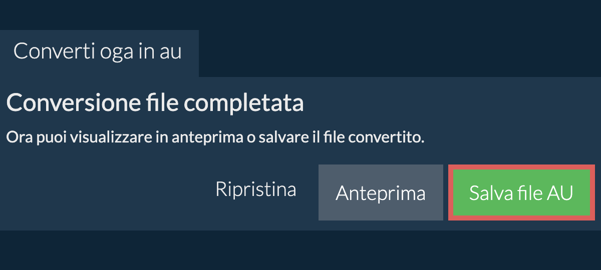 Converti in AU