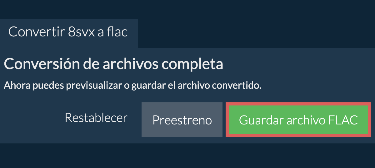 Convertir a FLAC