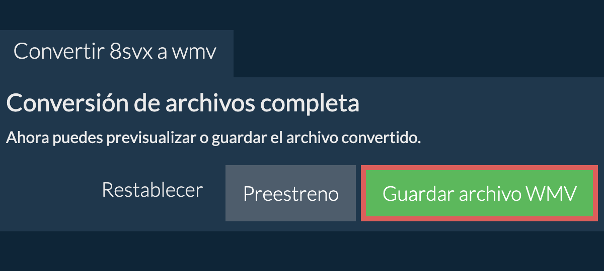 Convertir a WMV