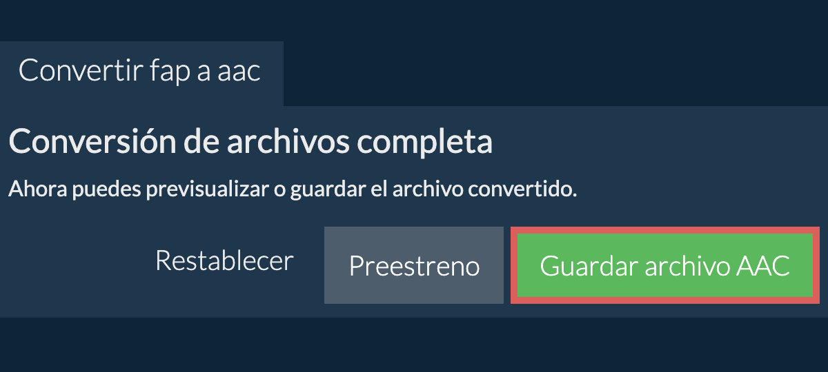 Convertir a AAC