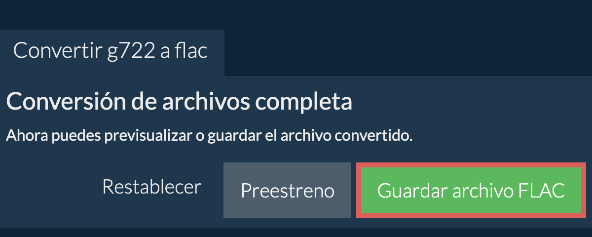 Convertir a FLAC