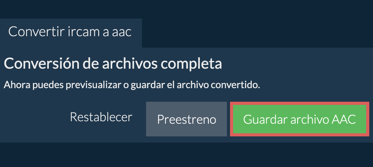 Convertir a AAC