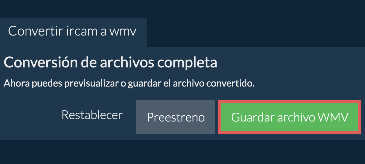 Convertir a WMV