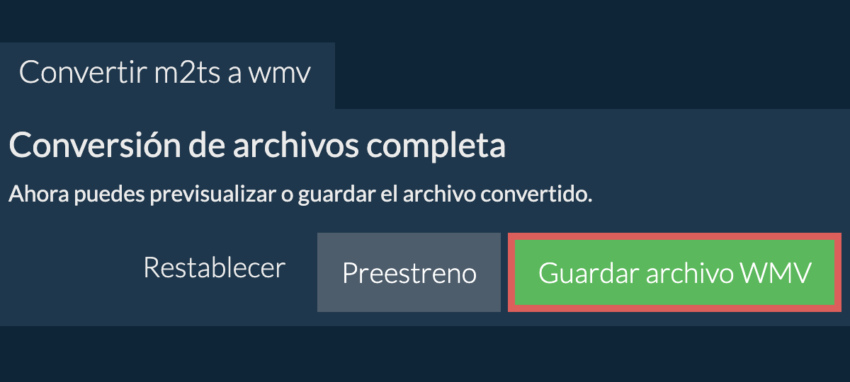 Convertir a WMV