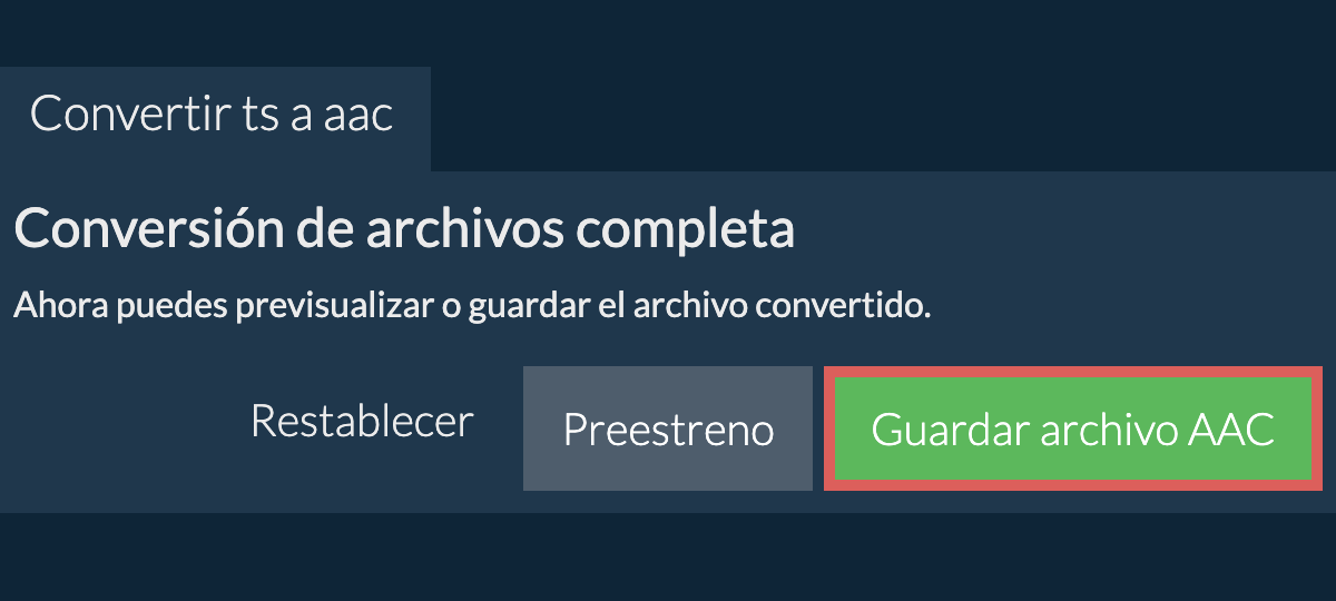 Convertir a AAC