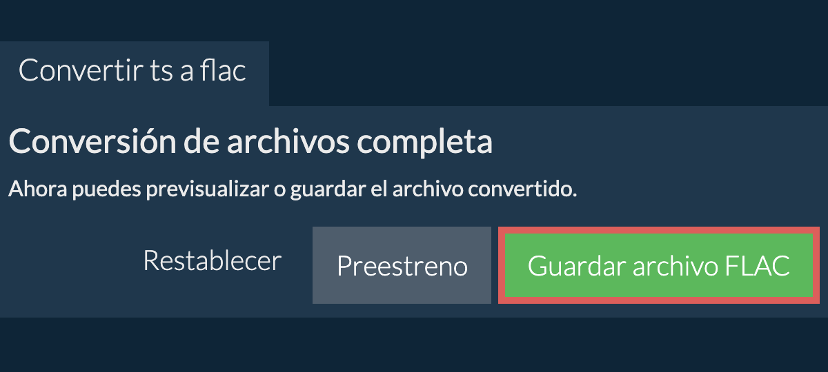 Convertir a FLAC