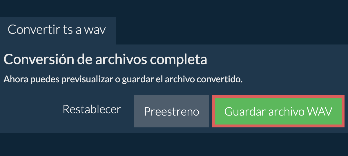 Convertir a WAV
