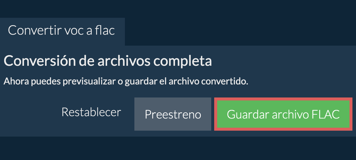 Convertir a FLAC