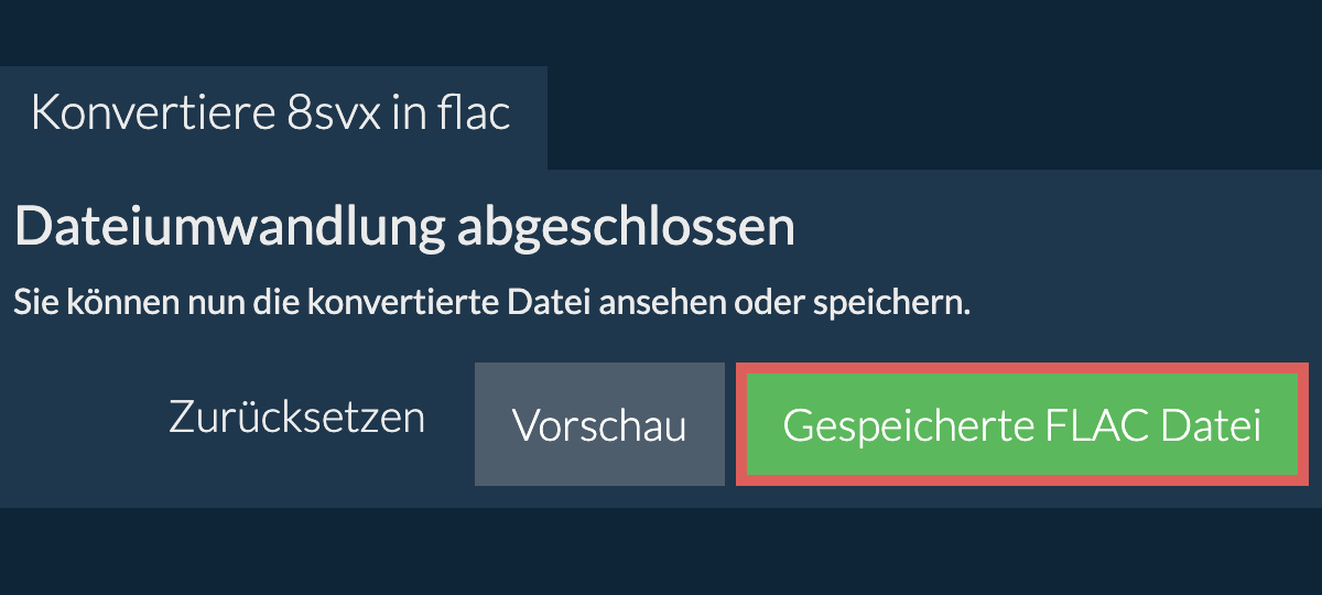 In FLAC konvertieren