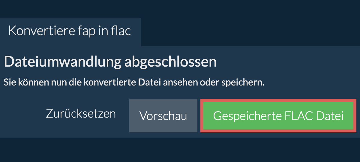 In FLAC konvertieren