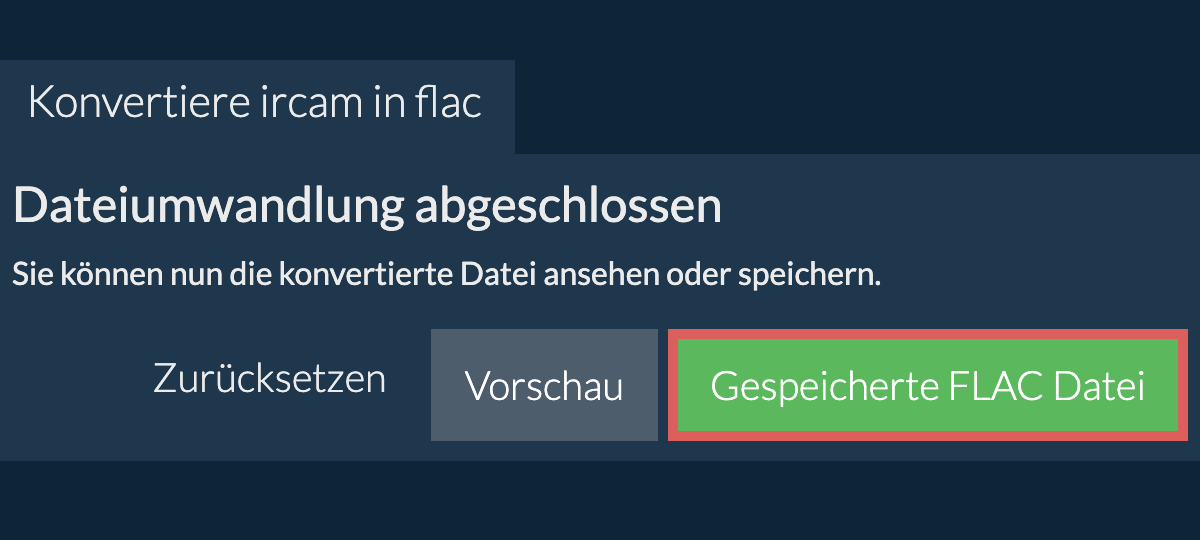 In FLAC konvertieren