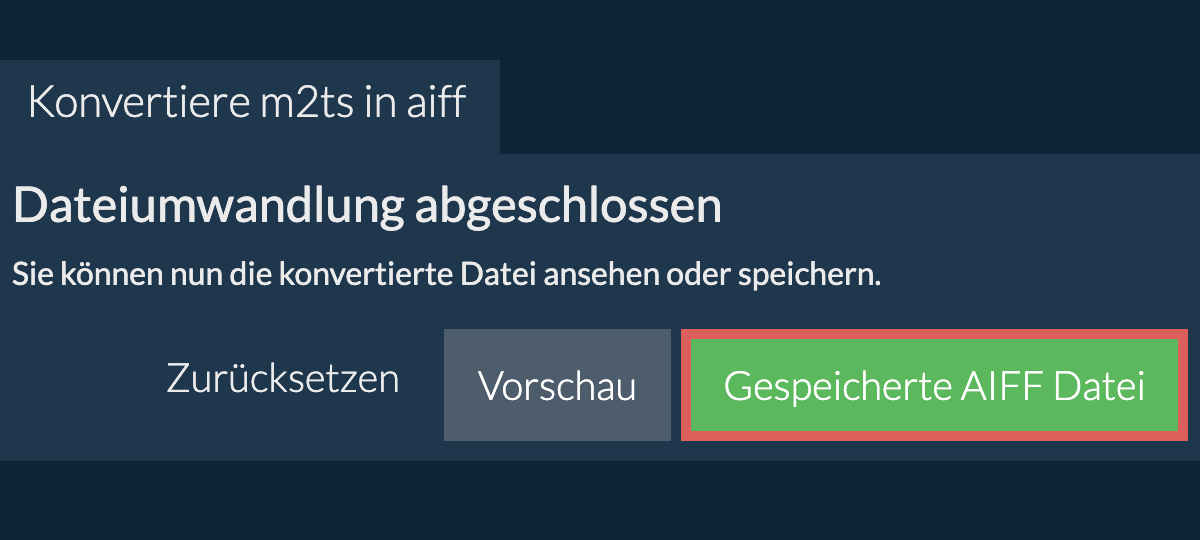 In AIFF konvertieren