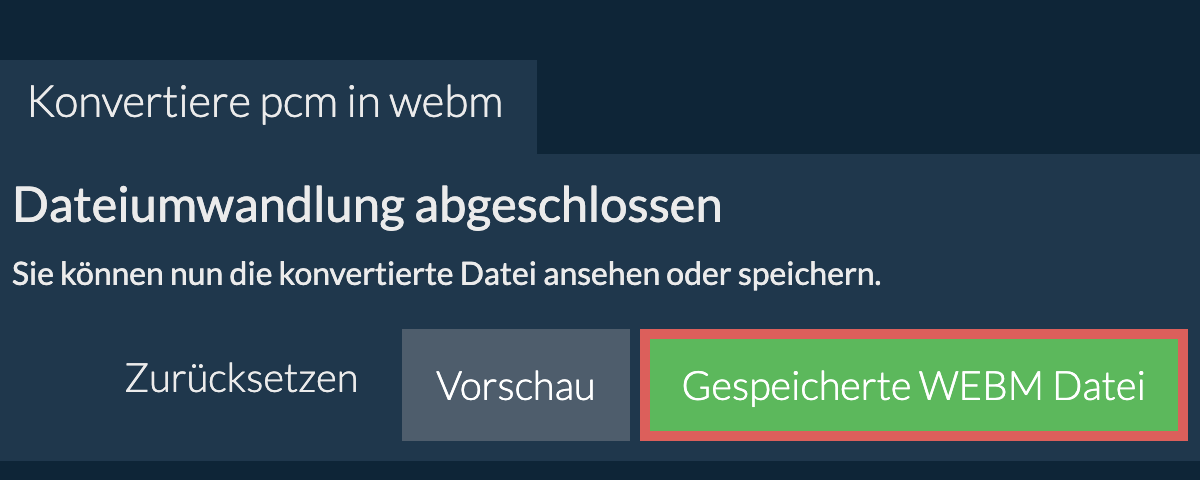 In WEBM konvertieren