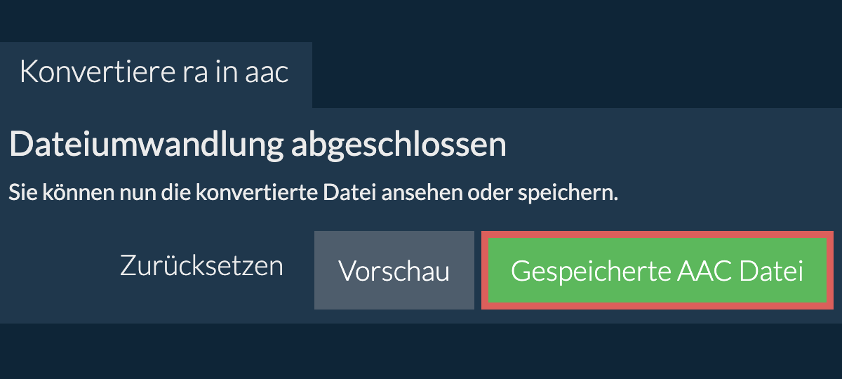In AAC konvertieren
