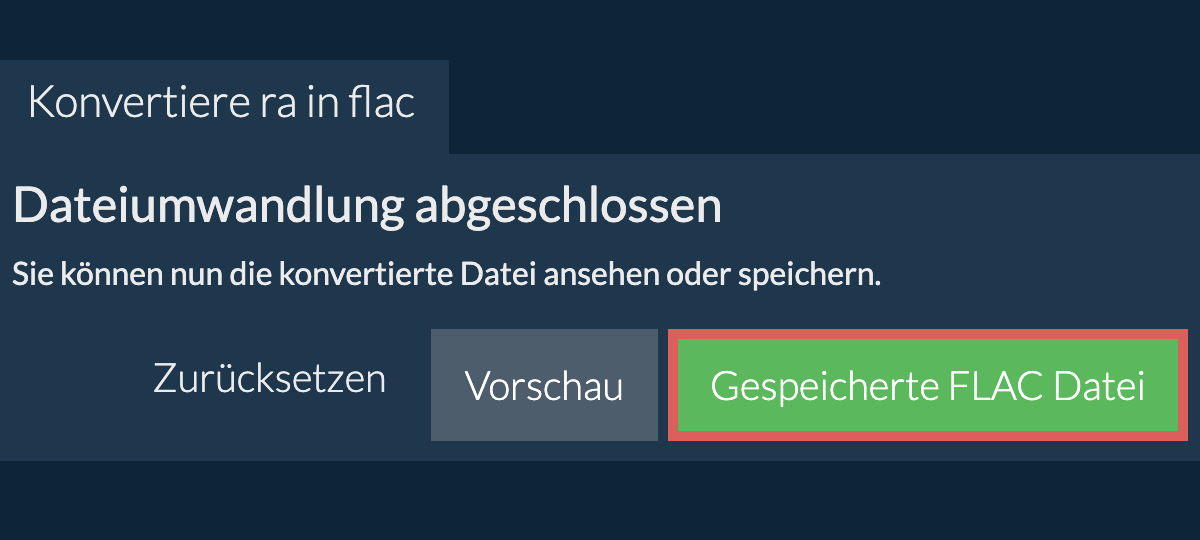 In FLAC konvertieren