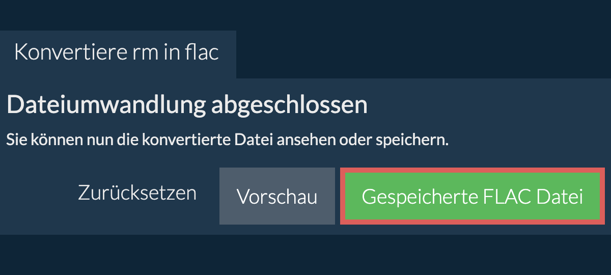 In FLAC konvertieren