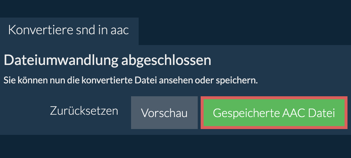 In AAC konvertieren