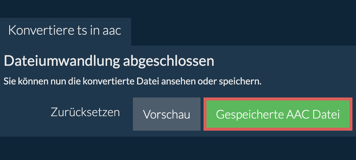 In AAC konvertieren