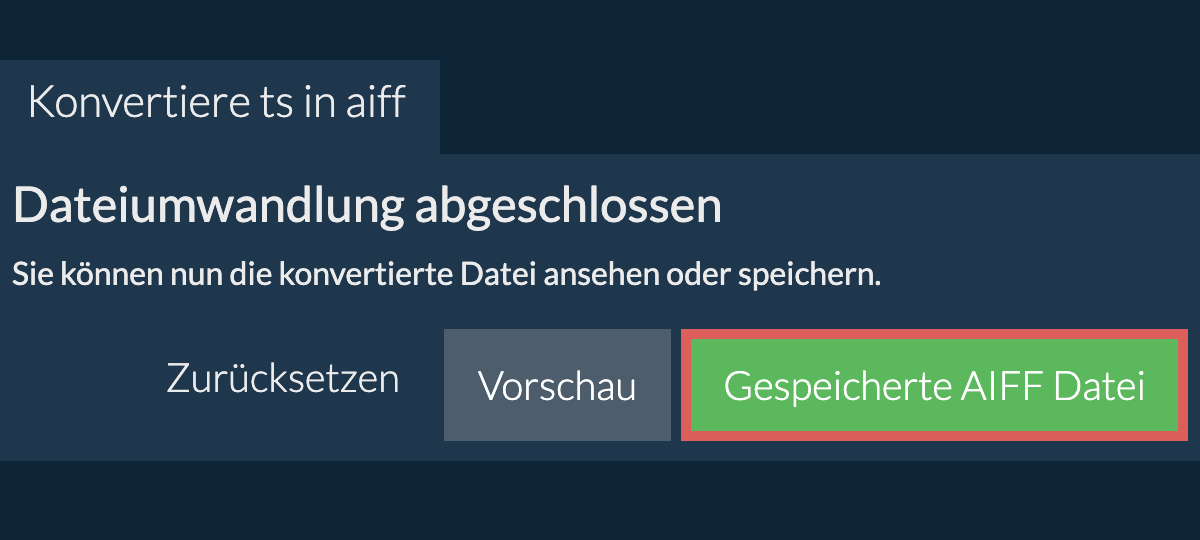 In AIFF konvertieren