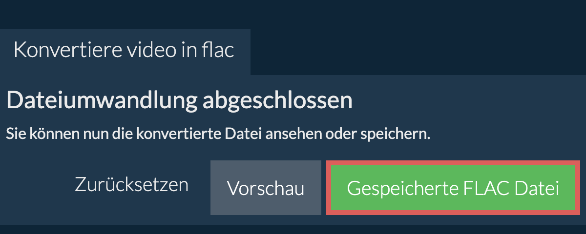 In FLAC konvertieren