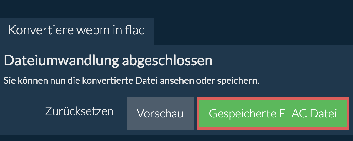 In FLAC konvertieren