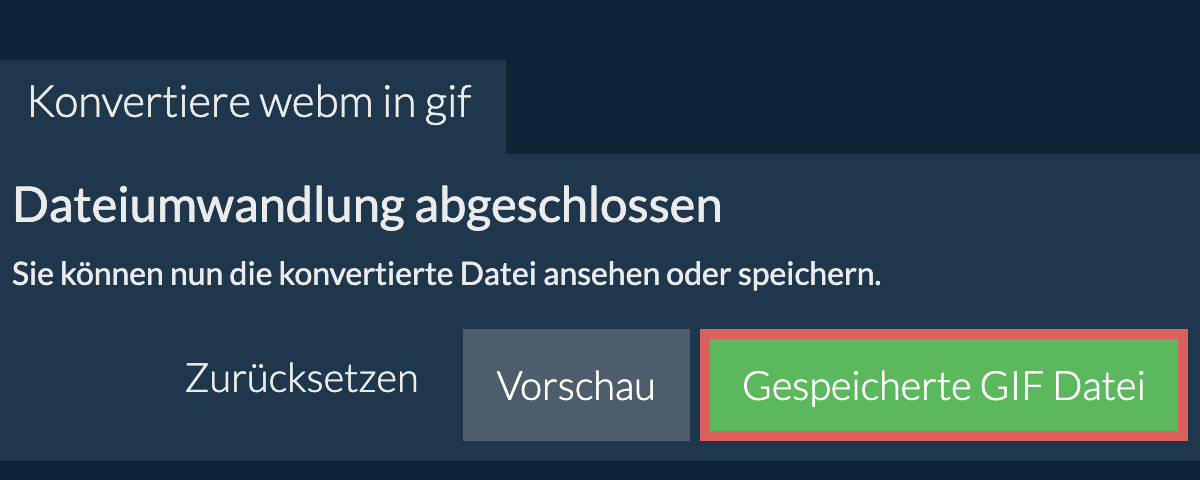 In GIF konvertieren