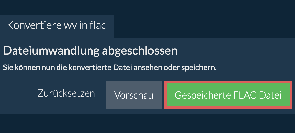 In FLAC konvertieren