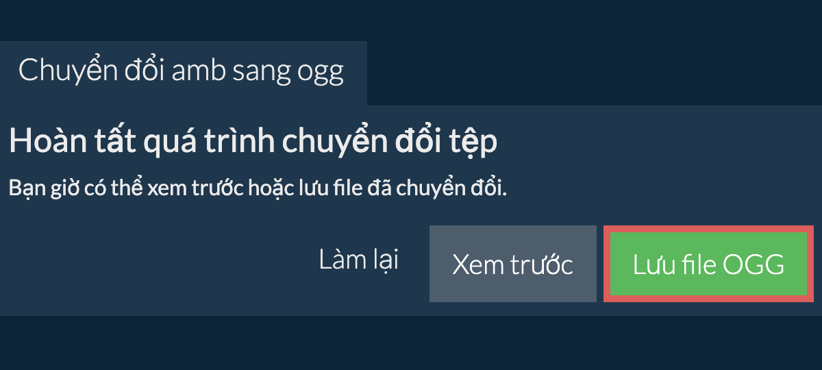 Chuyển đổi thành OGG