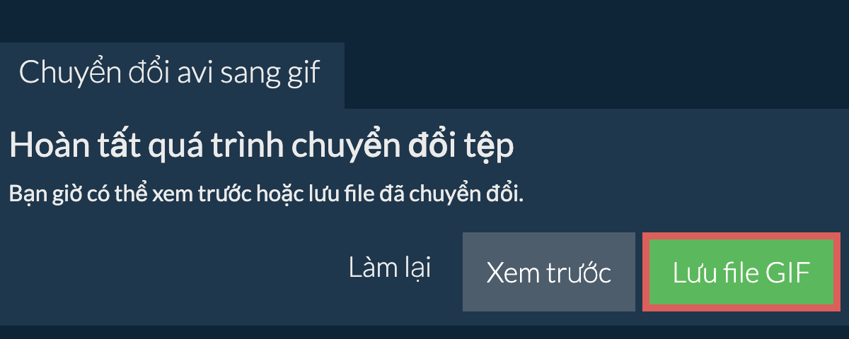 Chuyển đổi thành GIF