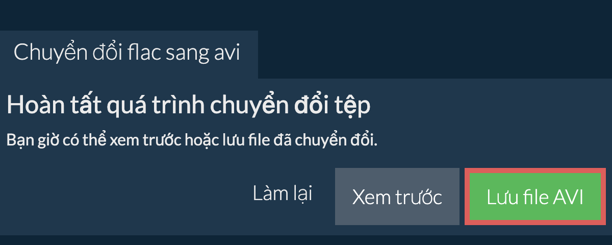 Chuyển đổi thành AVI